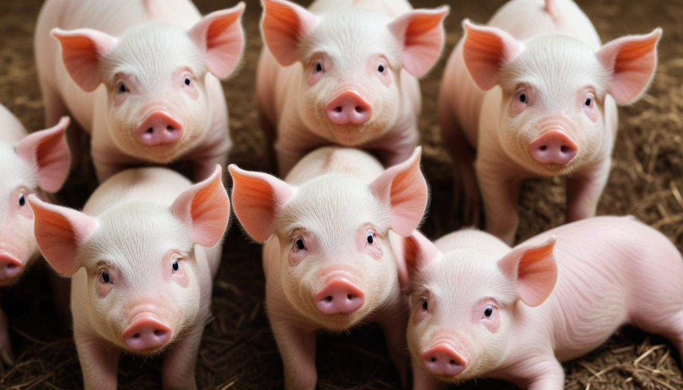why pigs have large litters genetically