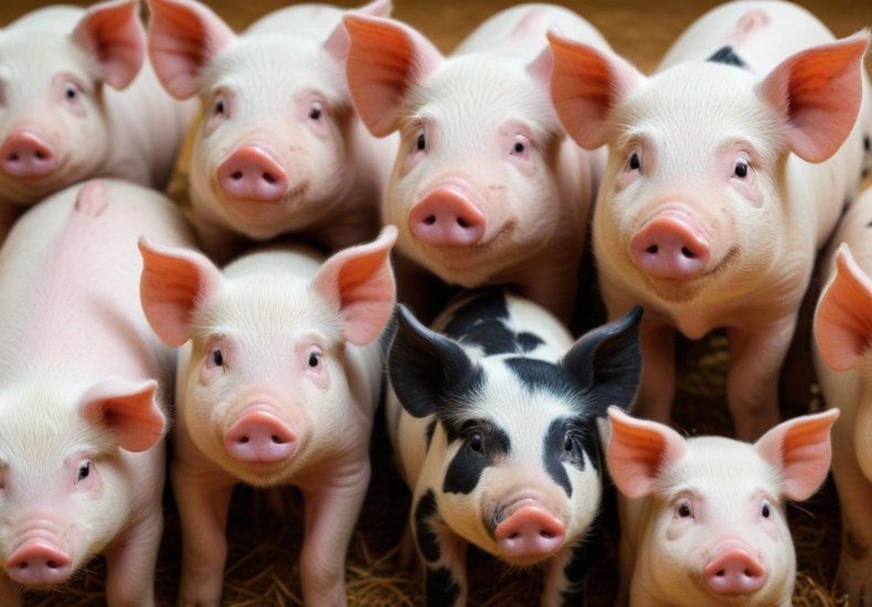 the genetic makeup of different pig breeds